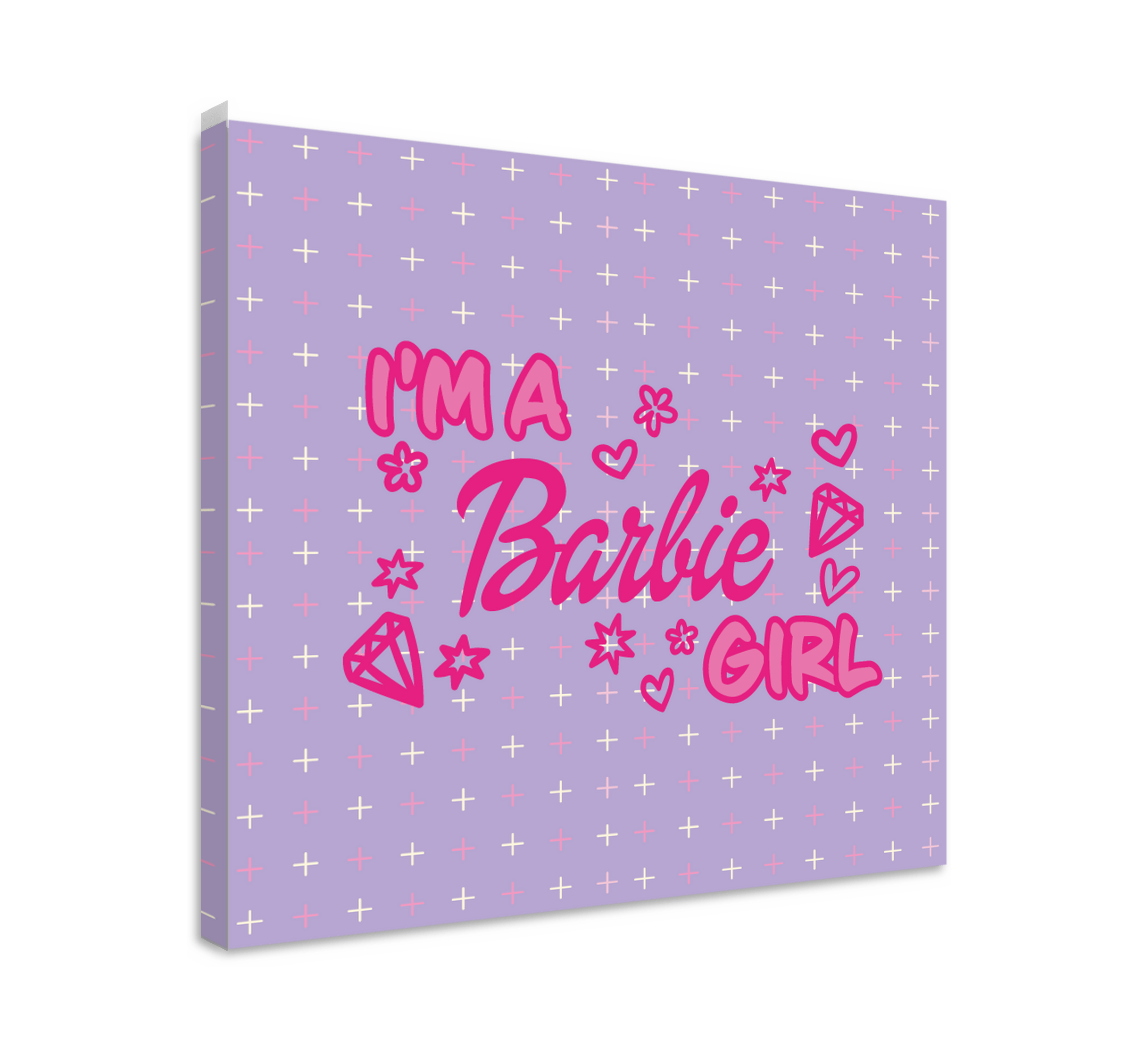 Im a barbie girl quote canvas TenStickers