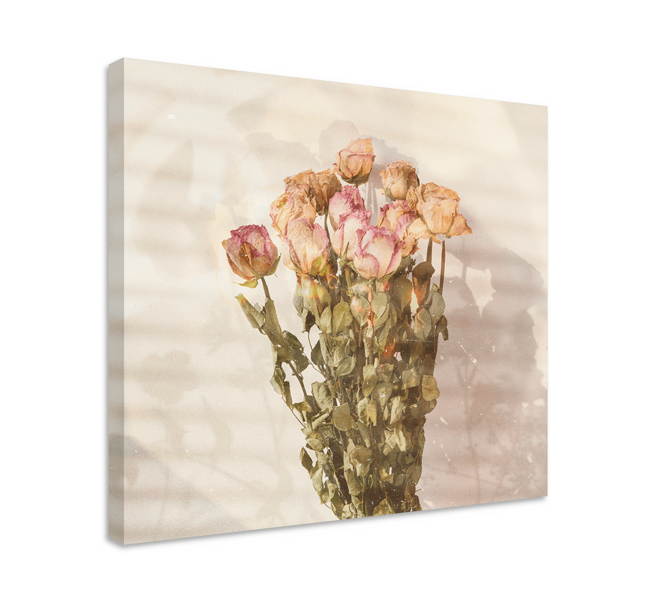 Cottagecore wild flowers landscape wall canvas TenStickers