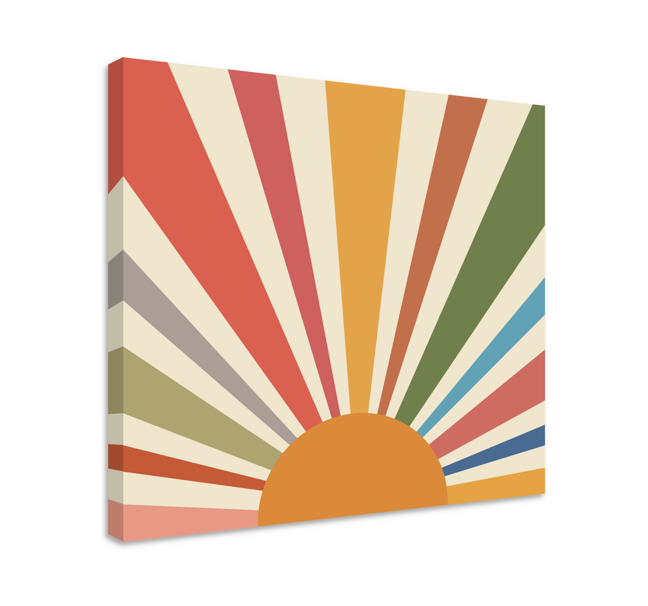 Colorful wall art Sun wall prints for living room TenStickers