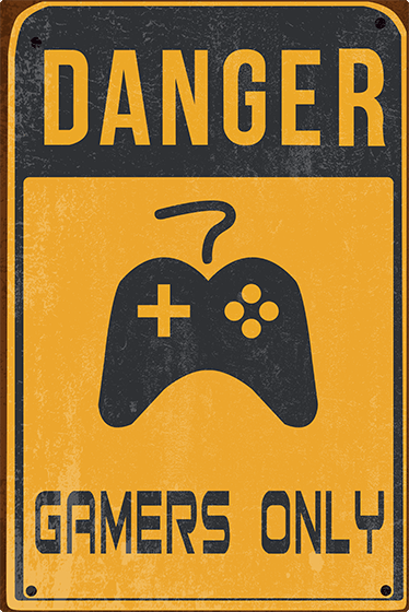 Gamers only aufkleber - TenStickers