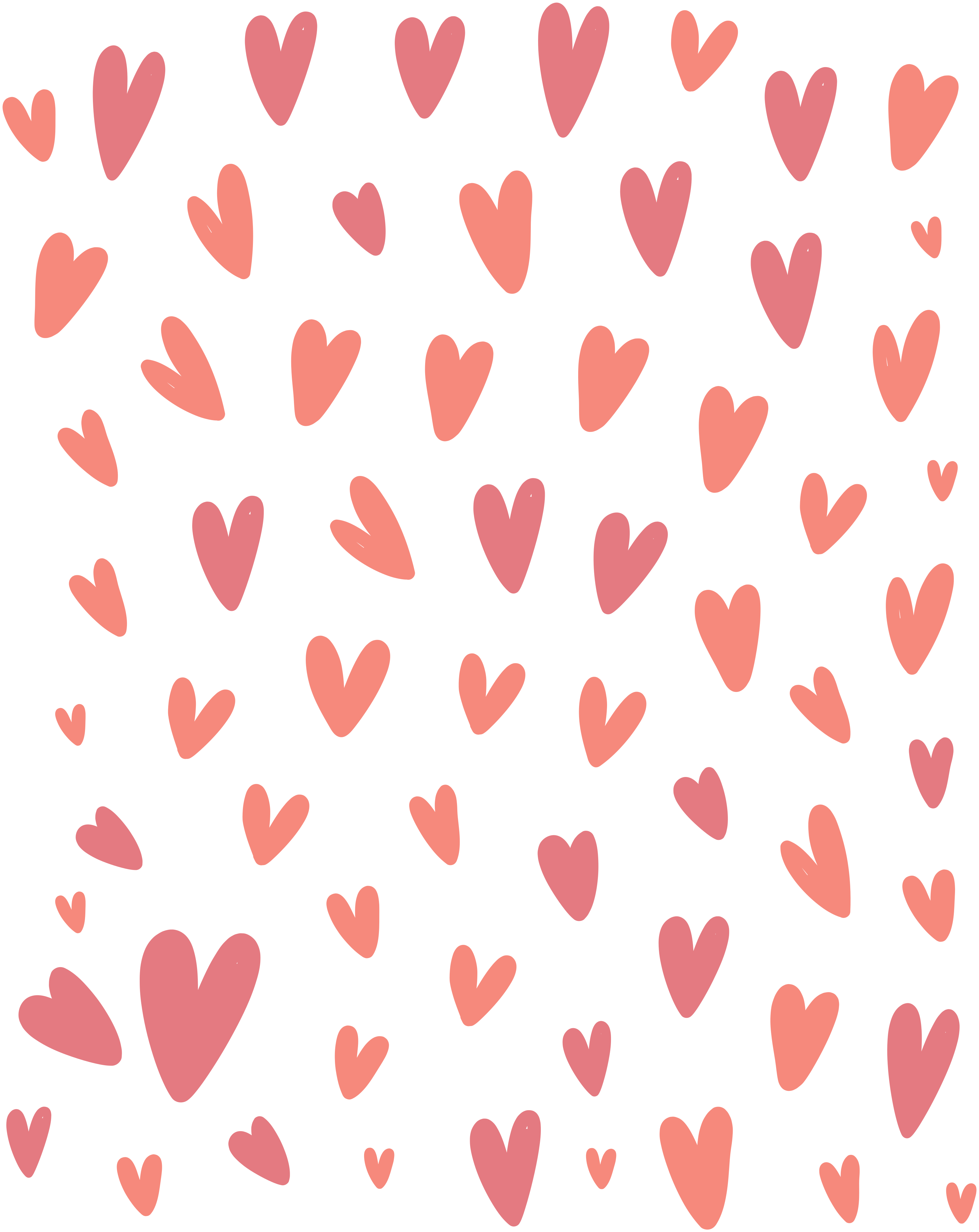 Tiny hearts wall decal TenStickers