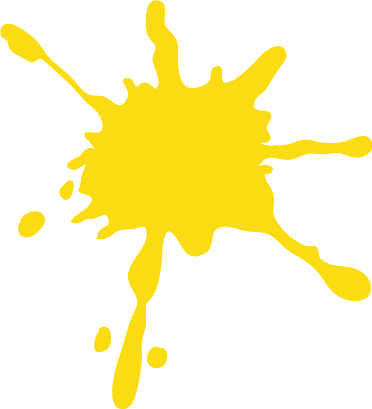 Splash color yellow vinyl wall art TenStickers