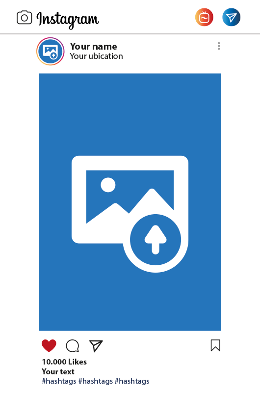 Instagram feed Custom Sticker TenStickers