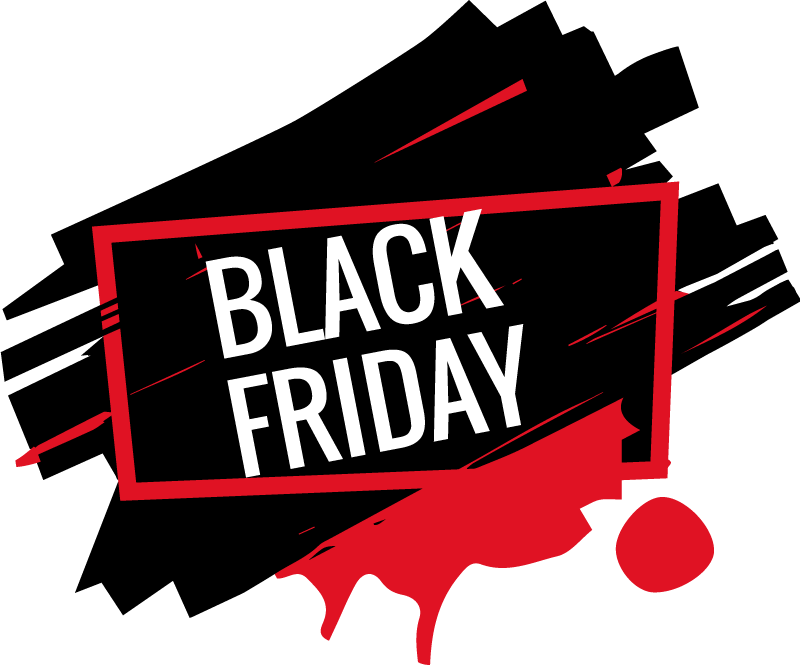 Modern Black Friday Sticker TenStickers