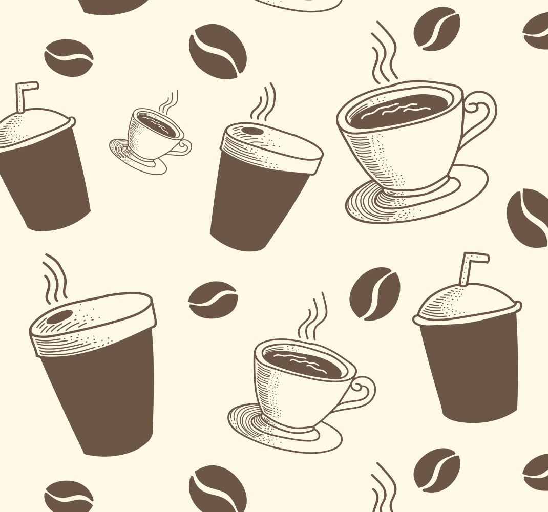 Cup of coffee Kitchen Vinyl Wallpaper TenStickers