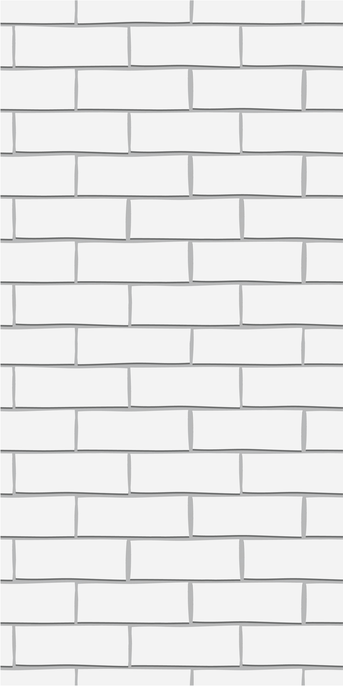 White thick bricks Brick effect wallpaper TenStickers