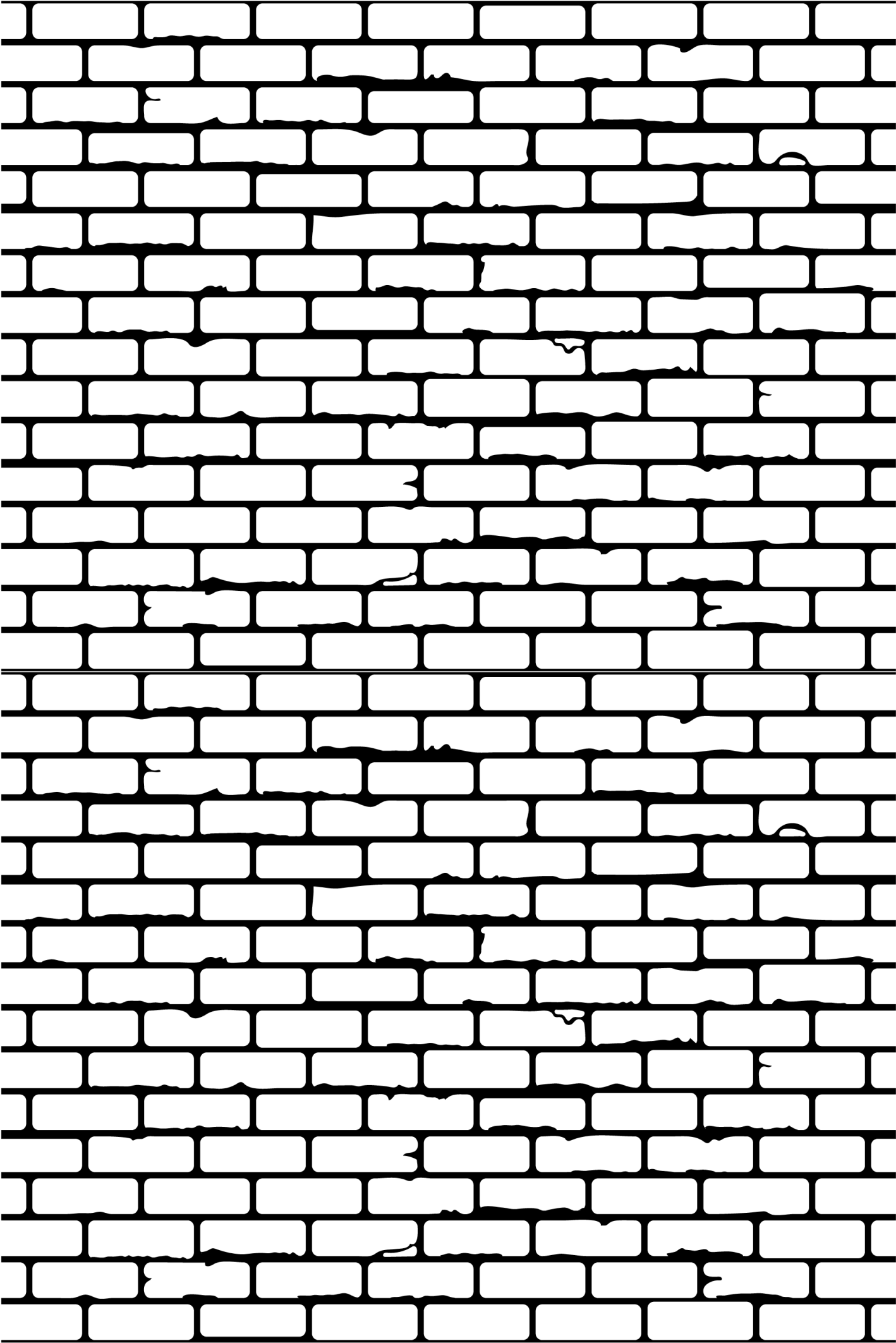 White brick pattern ageworn wallpaper TenStickers