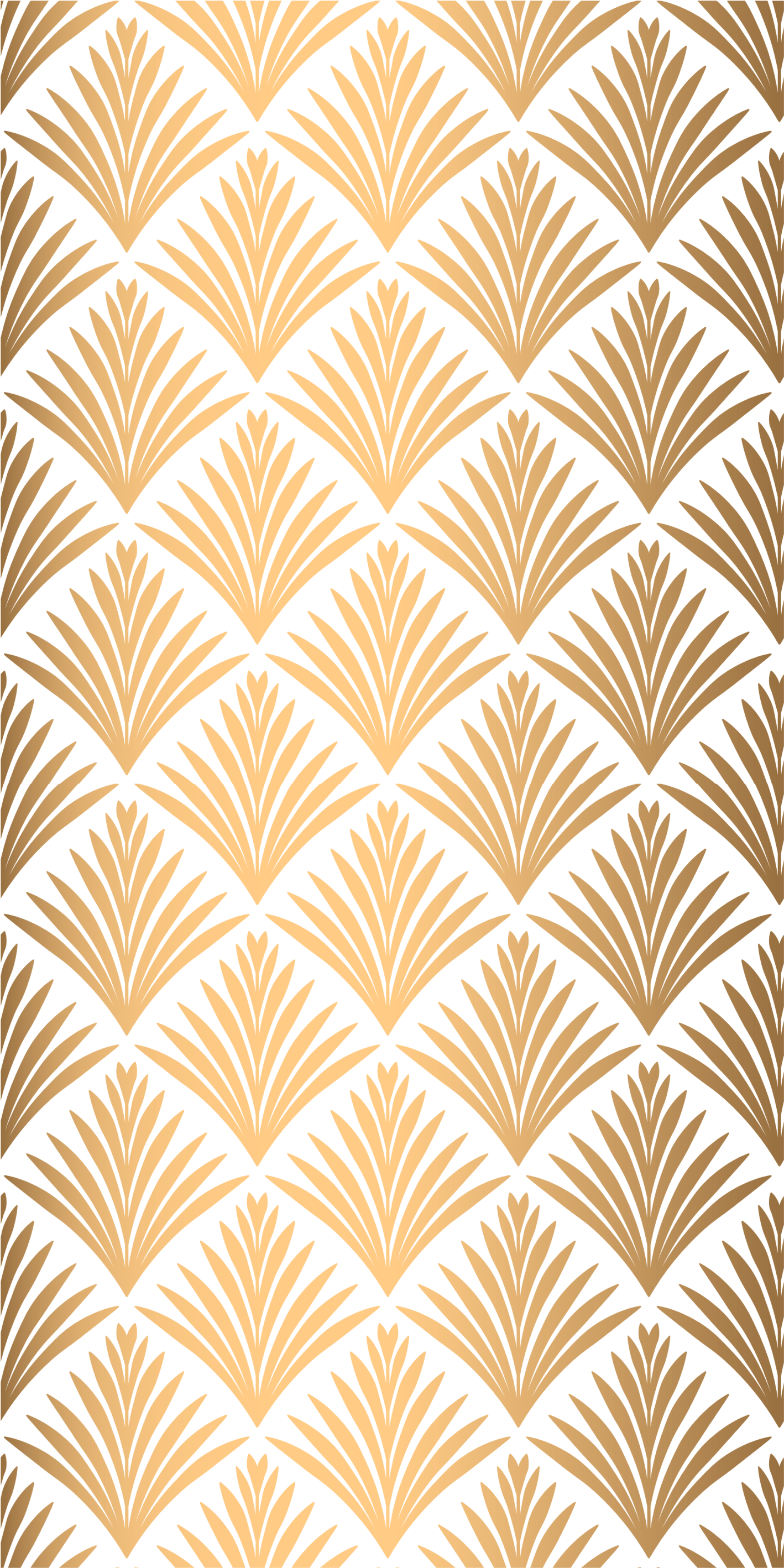 Gold leaves leaves wallpaper TenStickers