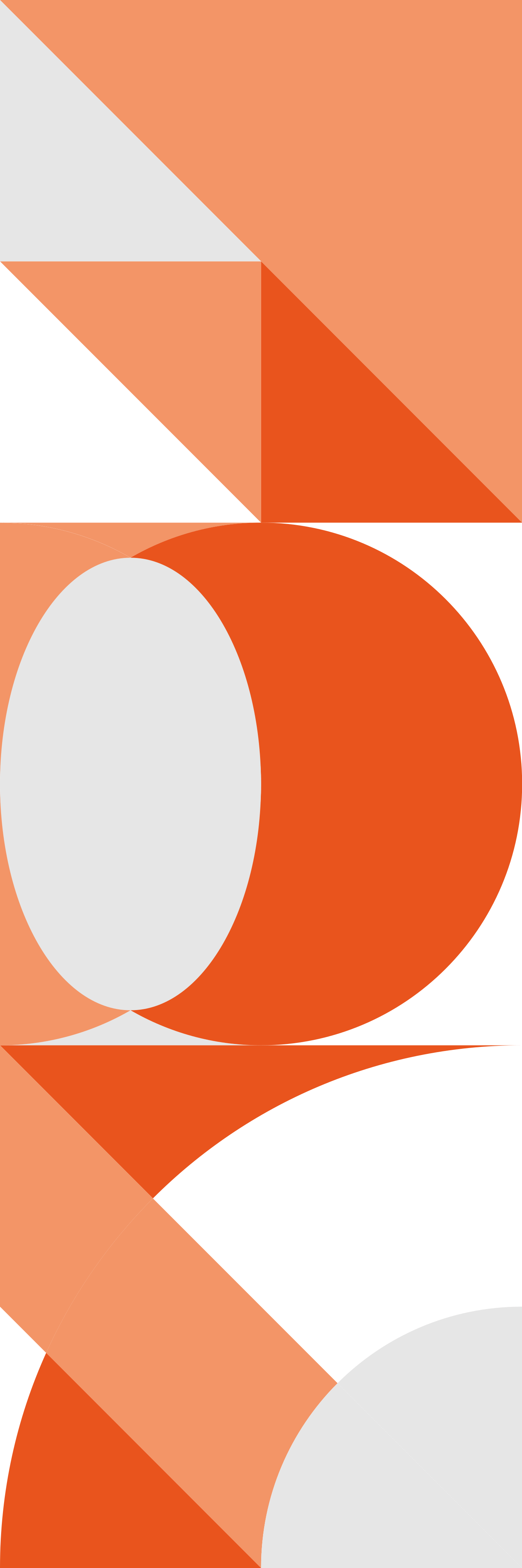 Orange white color block Lounge Wallpaper TenStickers