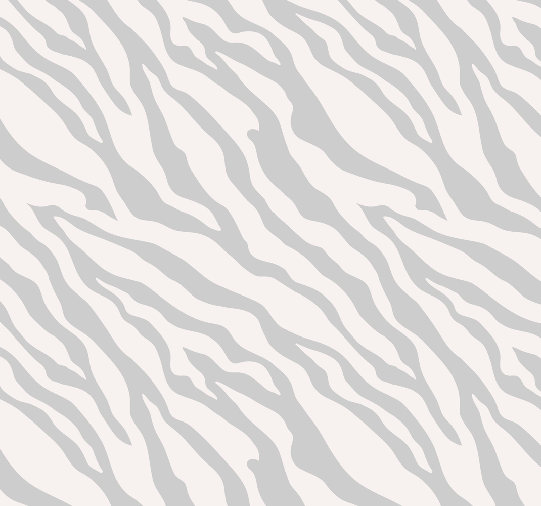 Light gray zebra pattern Lounge Wallpaper TenStickers