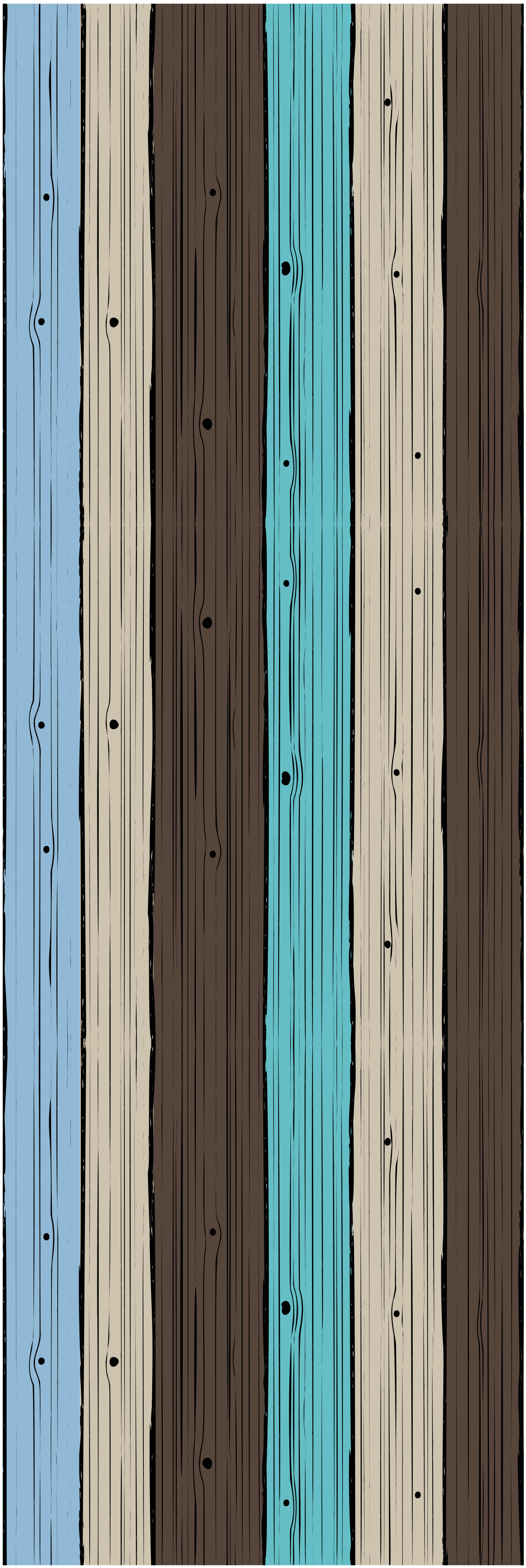 scaffolding wood structure wood wallpaper TenStickers