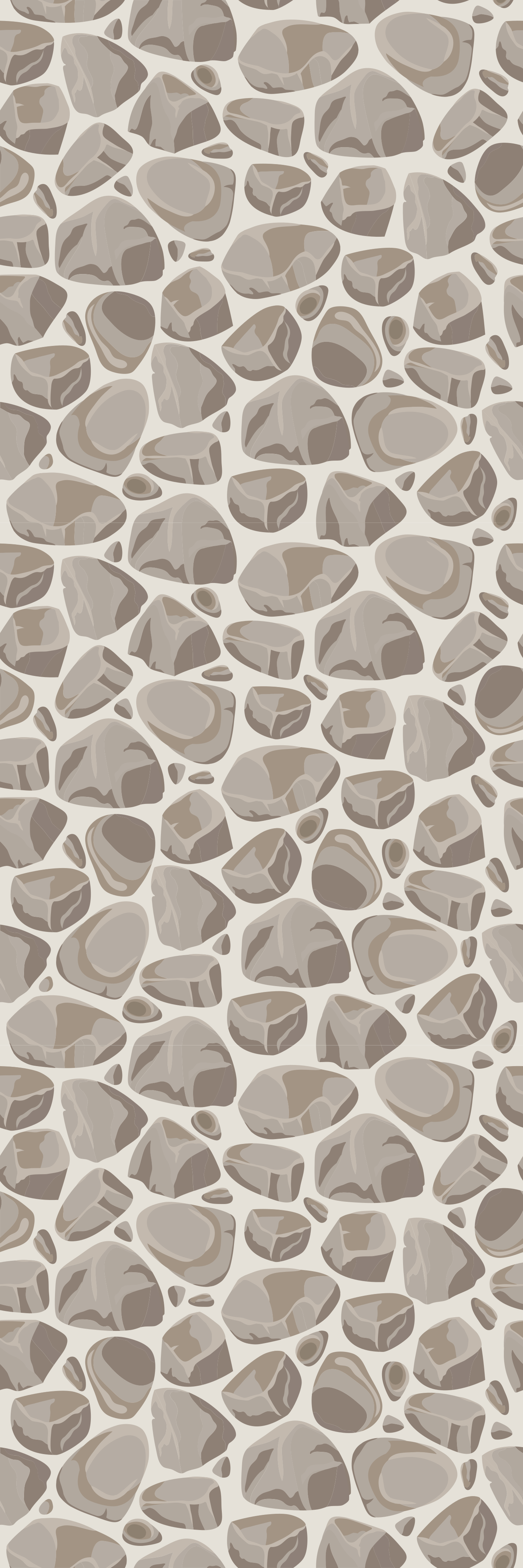 Rustic stones effect "japandi" style Stone effect wallpaper TenStickers
