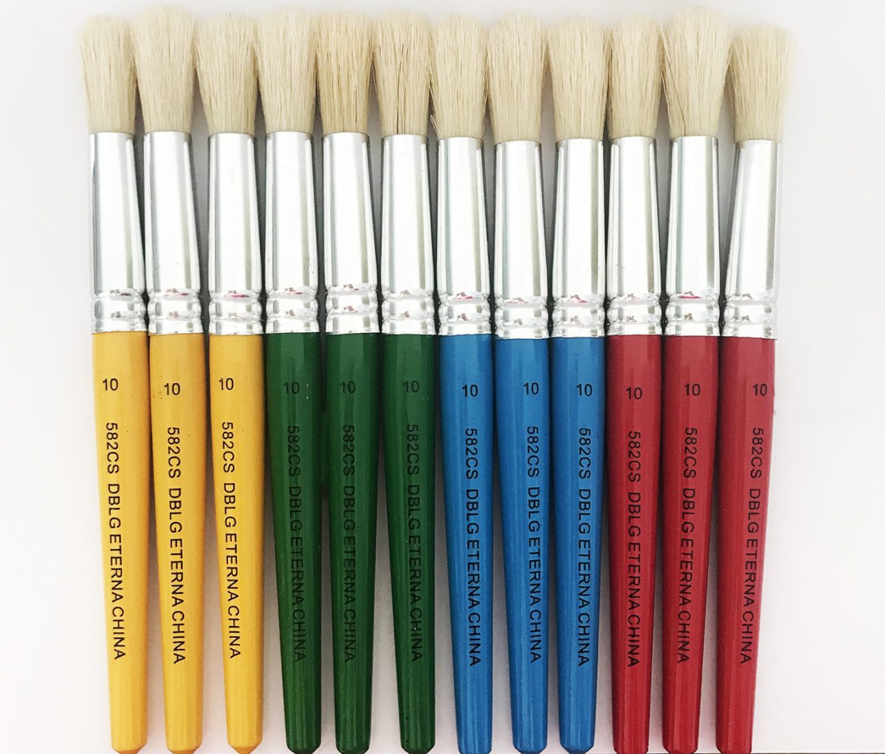 Hog Hair Paint Brush 582CS10 DBLG Import