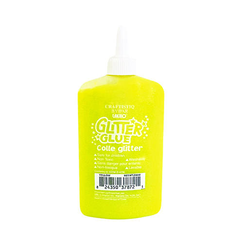 Yellow glitter glue DBLG Import