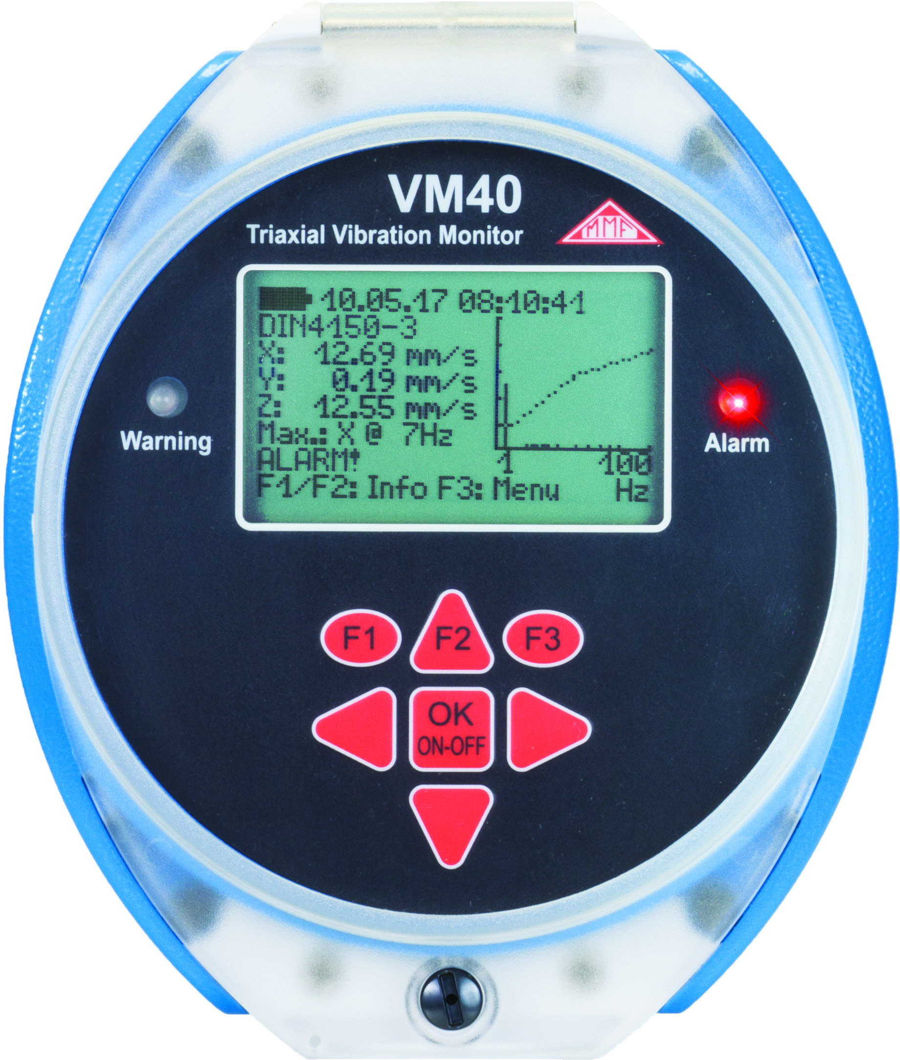 Vibration meter VM40MMF DBM