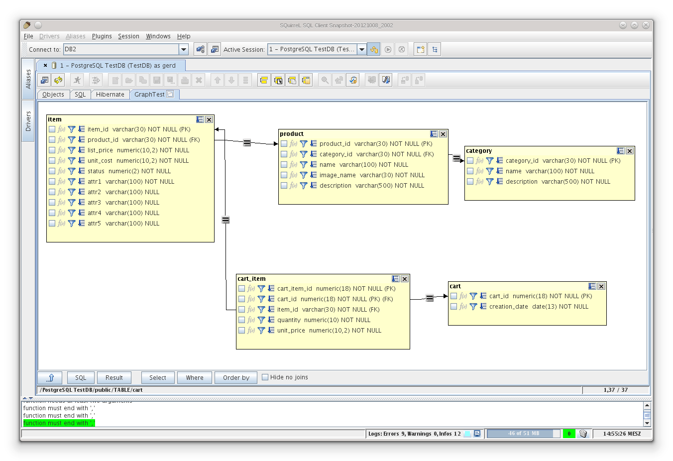 SQuirreL SQL DBMS Tools