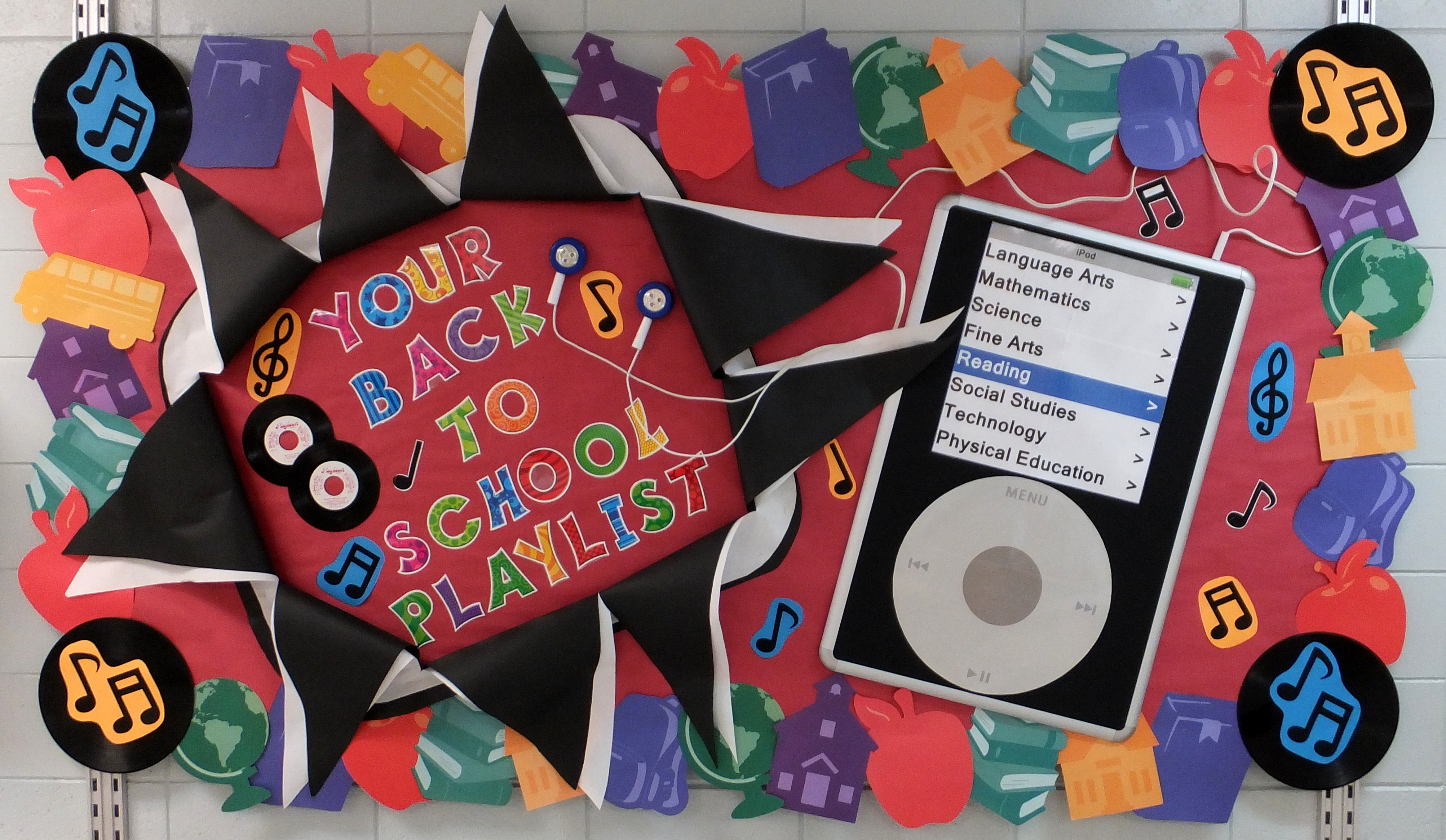 Back to School Bulletin Board Life in the Library