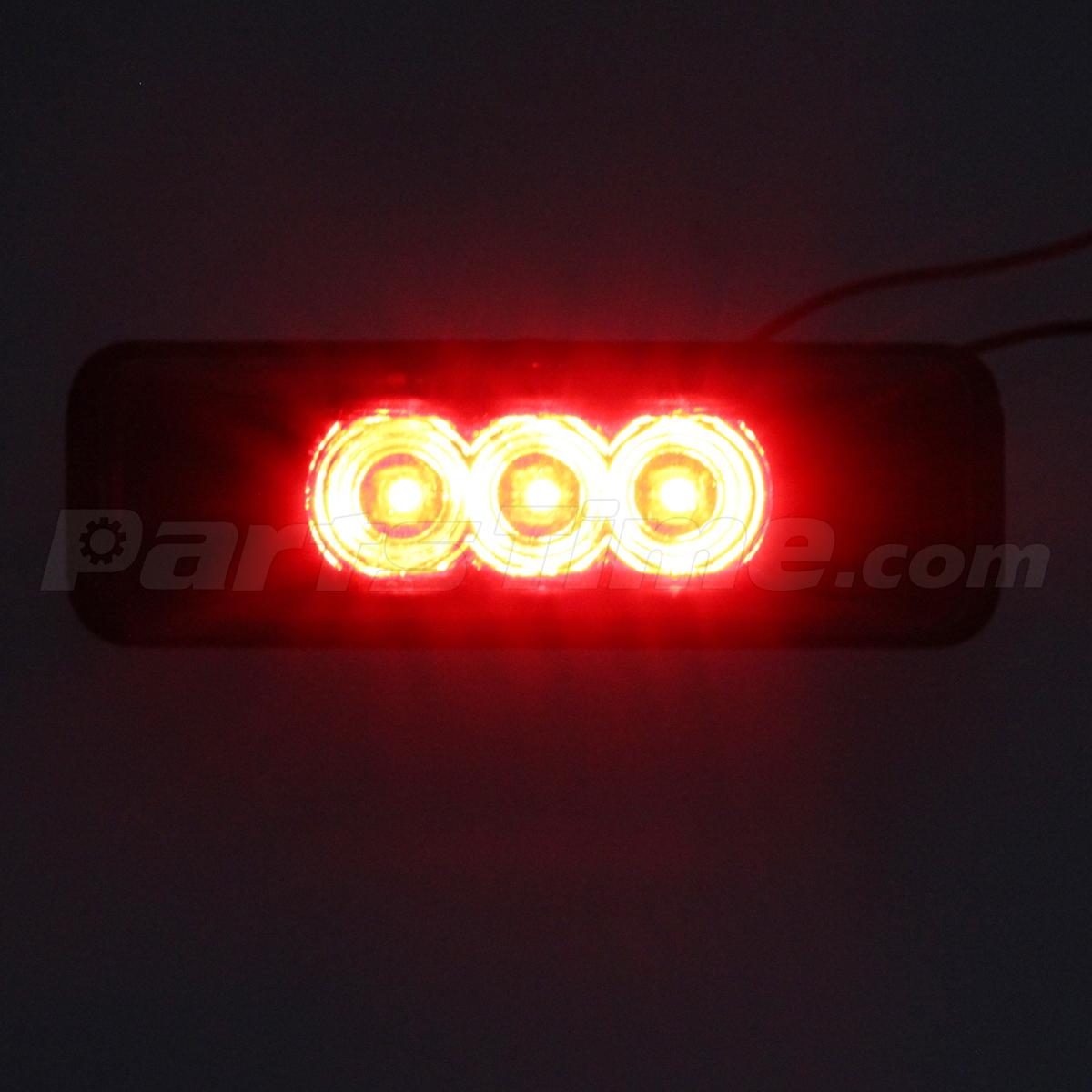 3.9" Red LED Clearance Side Marker Lights Utility Trailer Truck