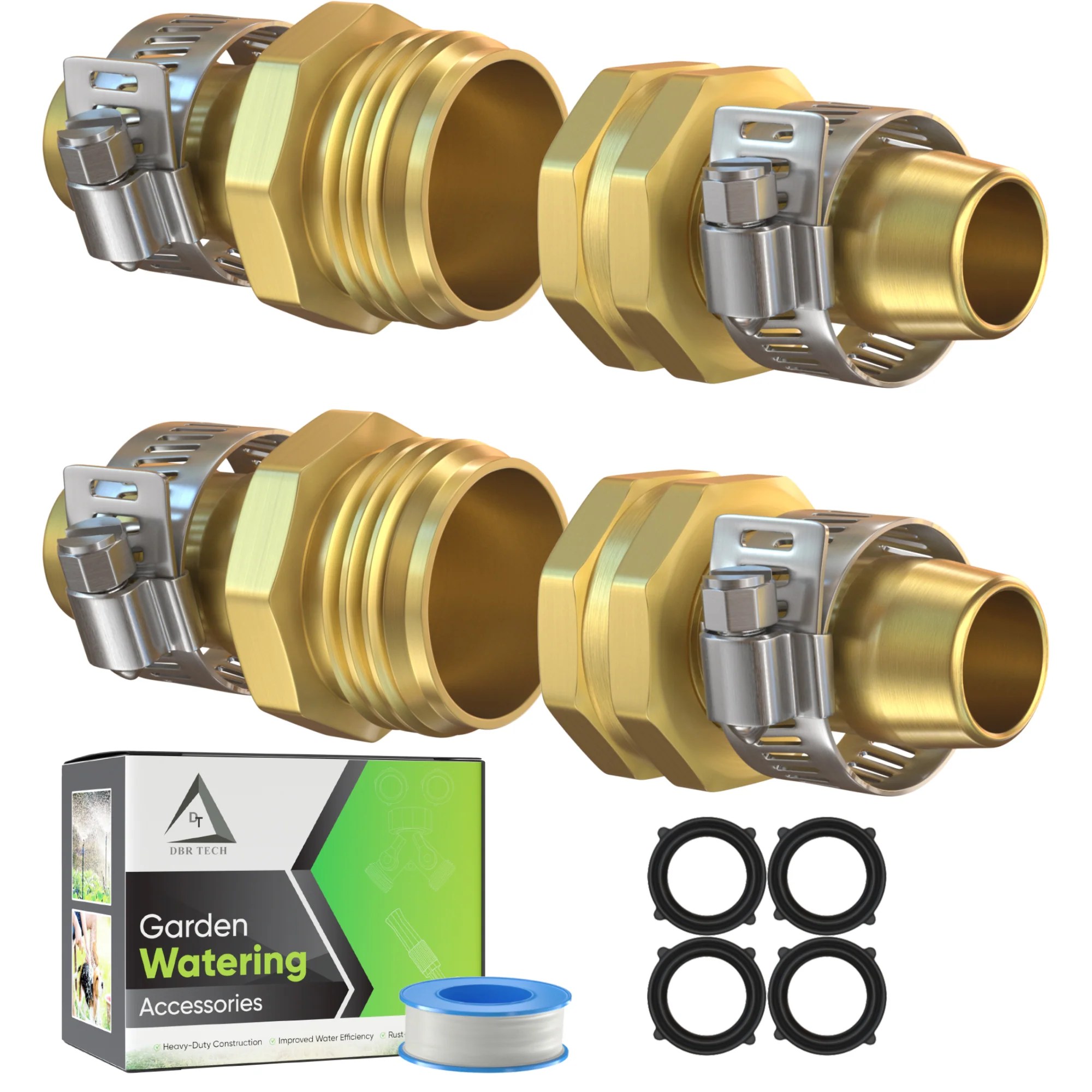 Heavy Duty Hose Repair Kit, 3/4 Inch Male Female Water Hose Repair End