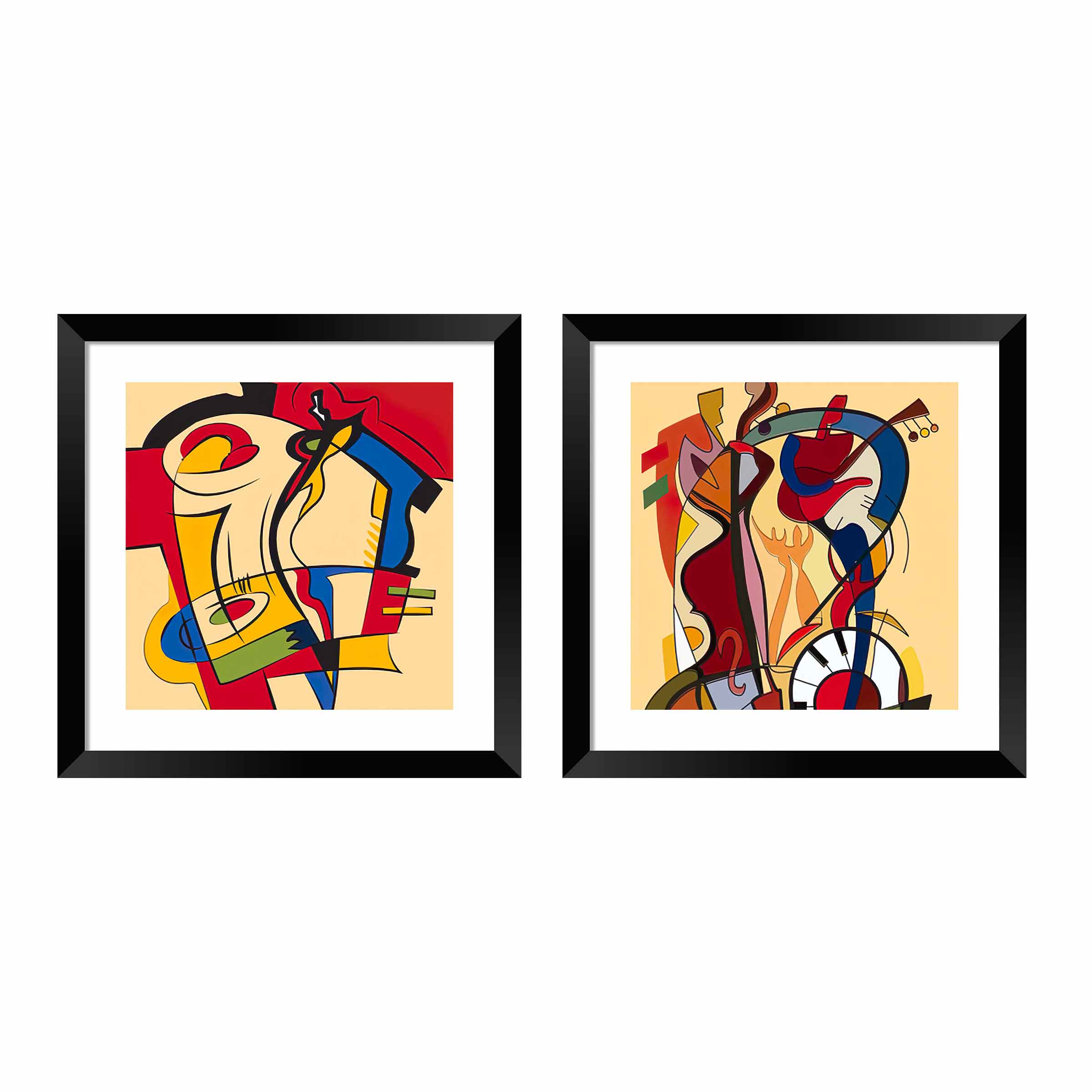 Modern Design artwork for Decor Home Office Set of 2 Design Art Painting