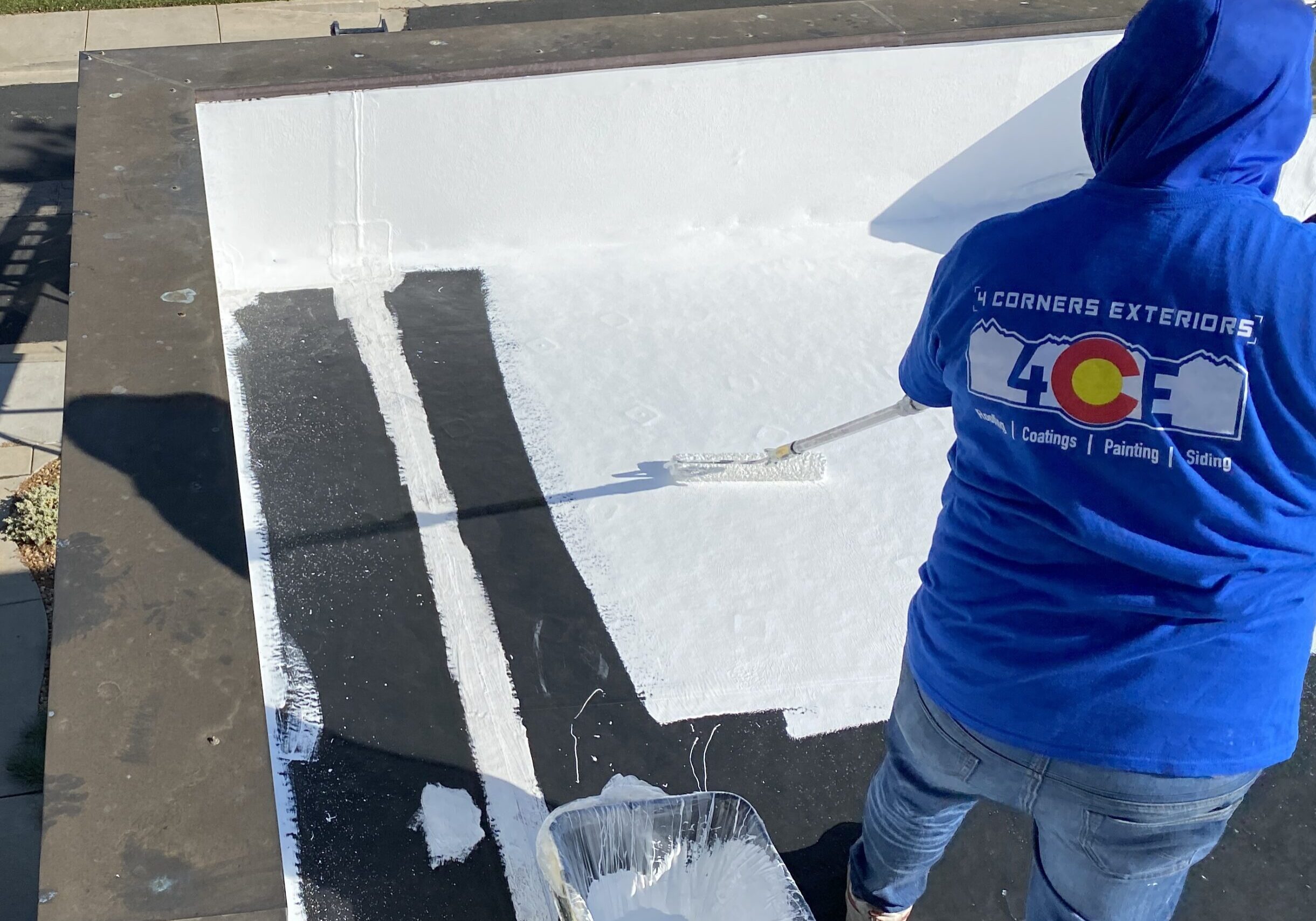 Loveland Commercial Roof Coatings Installation 4 Corners Exteriors