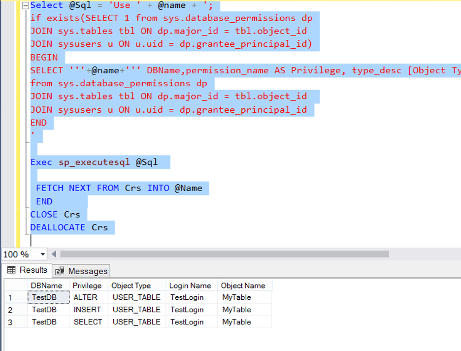 How To Check User Privileges in SQL Server Database Tutorials