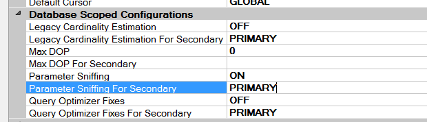 Database Scoped Configurations in SQL Server 2016 and SQL Server 2017