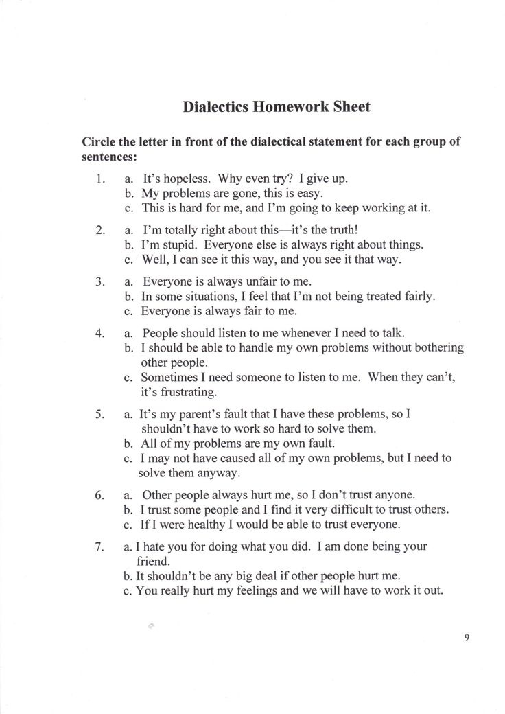 DBT Emotion Regulation Worksheet DBT Worksheets