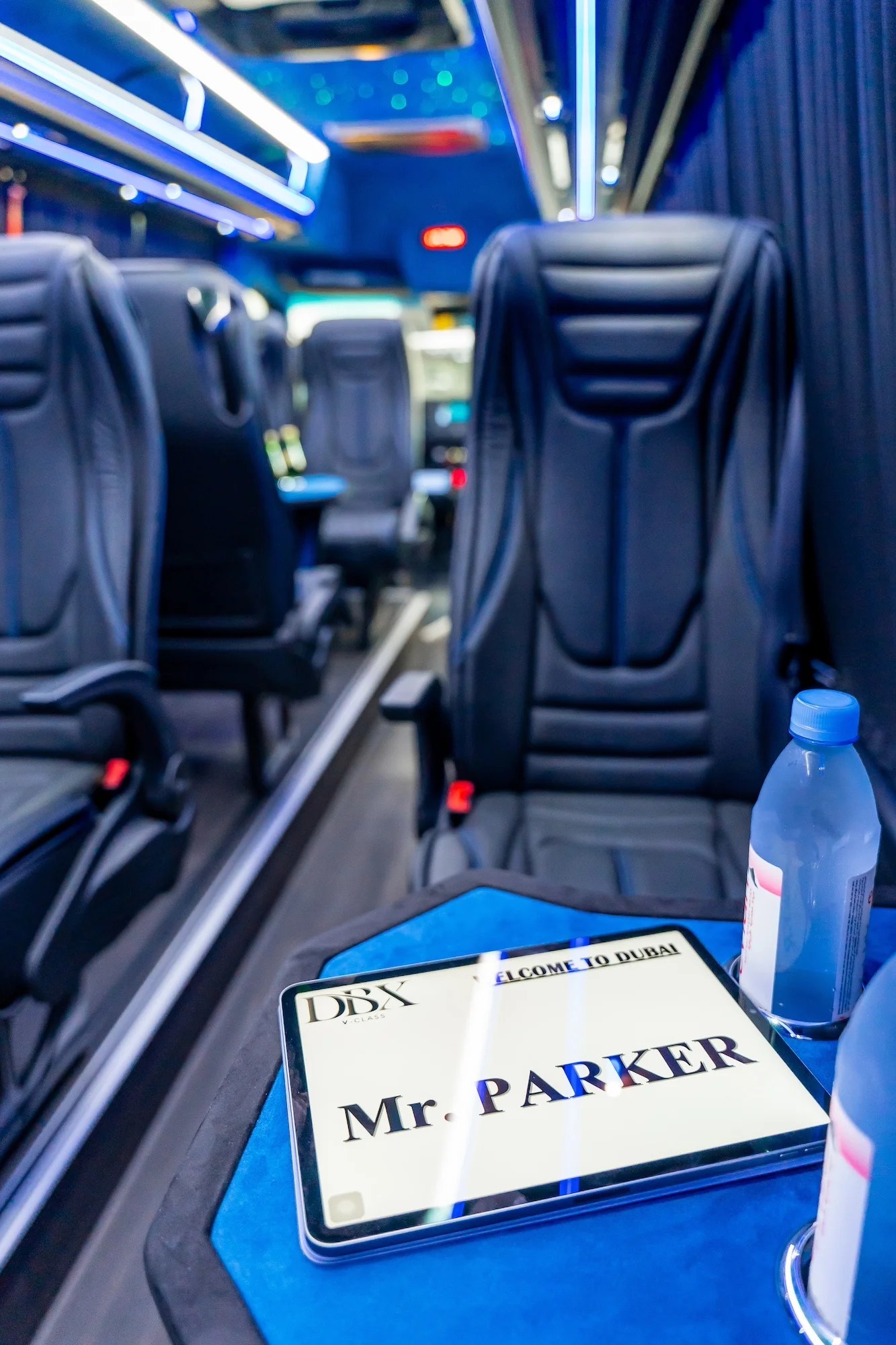 Mercedes Sprinter Van Rental with Private Driver in Dubai DBX VCLASS