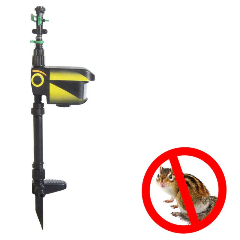 Solar Powered Motion Activated Squirrel & Chipmunk Sprinkler Get Rid