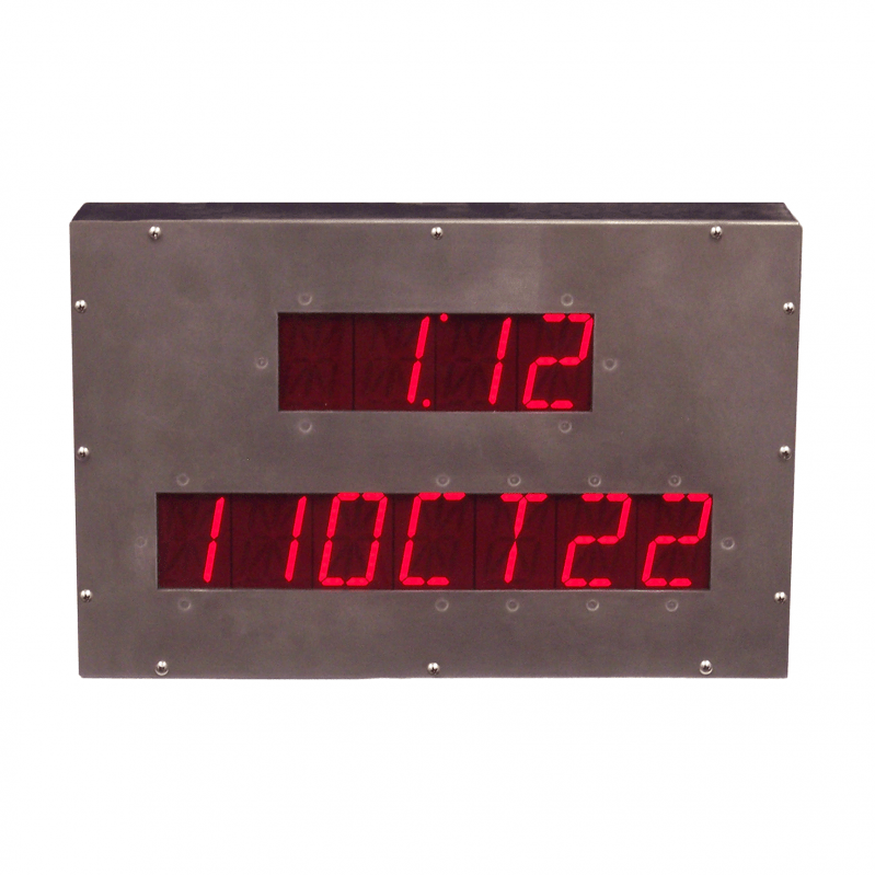 (DC25ALNDateTimePOESTAINLESS) Network NTP Date and Time of Day Cleanroom Clock,  Page
