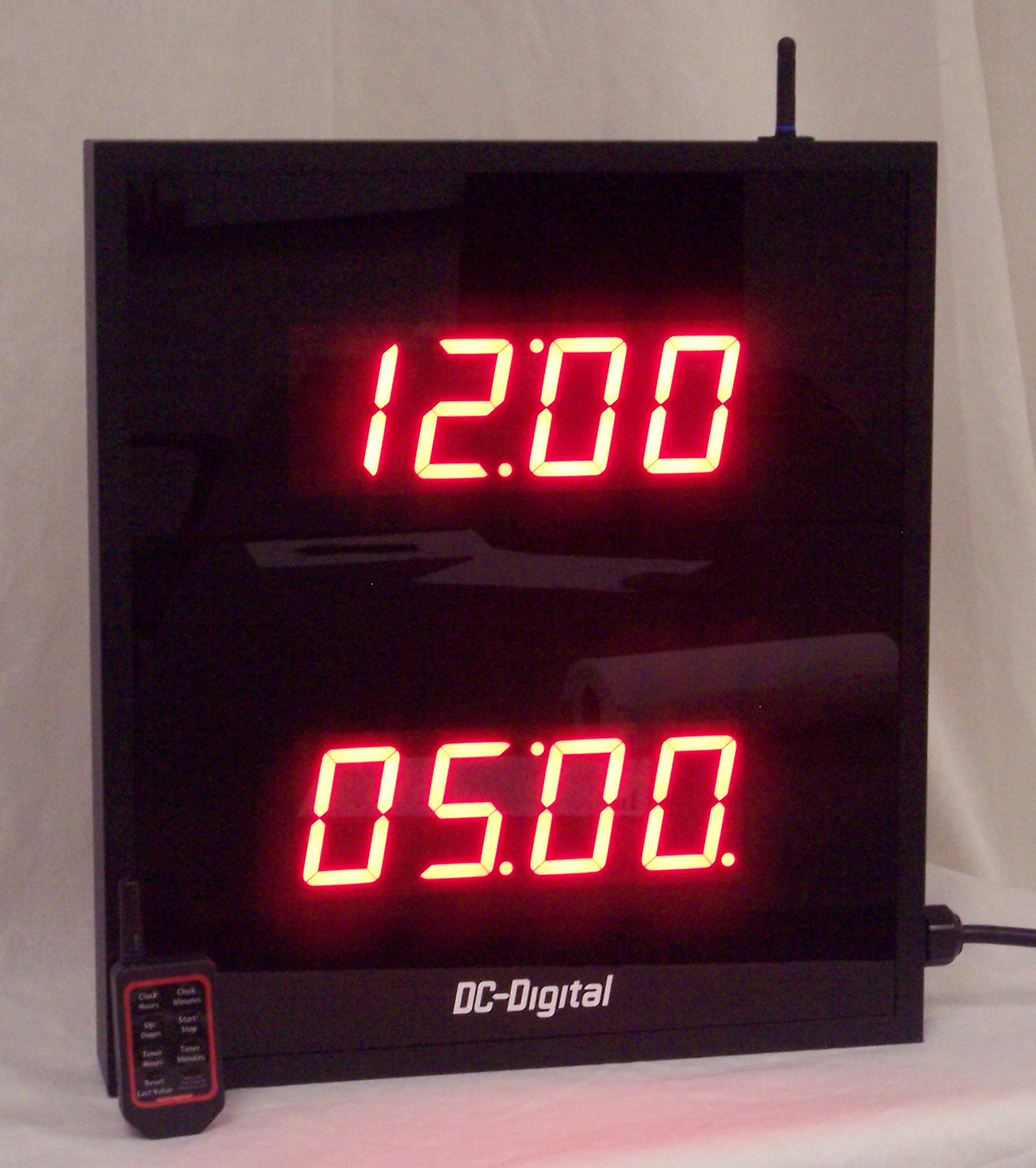 Count up count down timer and time of day clock all in one enclosure