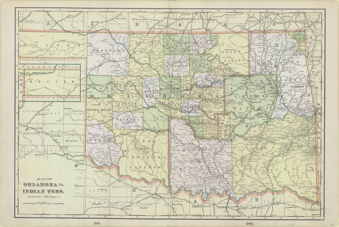 Map Of Oklahoma And Indian ubicaciondepersonas.cdmx.gob.mx