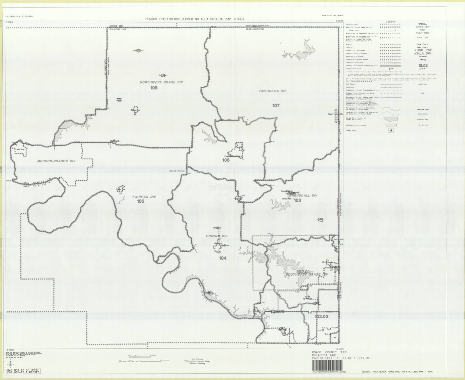 Osage County Oklahoma Plat