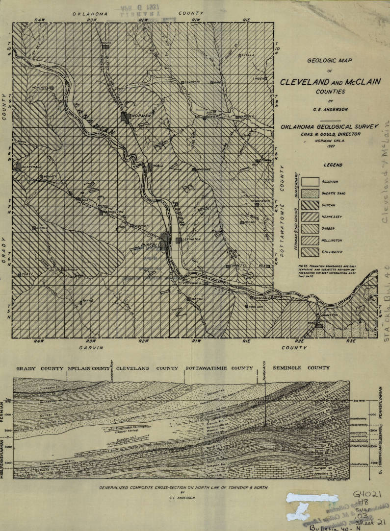 Grady County Oklahoma Section Township Range Map Maps Model Online