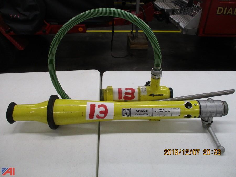 Auctions International Auction Youngstown VFD, NY 16525 ITEM Angus Foam Master Nozzle