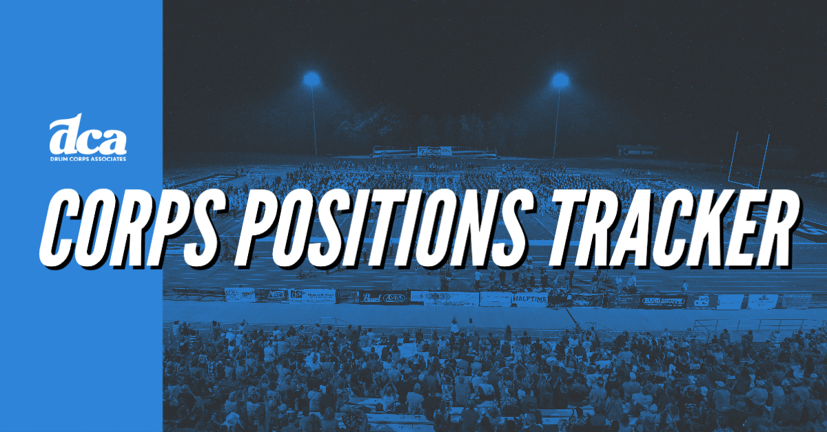 dca schedule 2023 DCA 2022 Corps Positions Tracker Drum Corps Associates