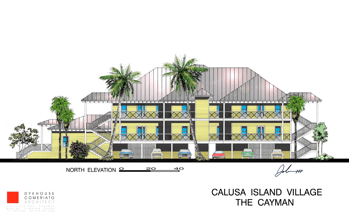 Calusa Island Village Renderings Dyehouse Comeriato Architect