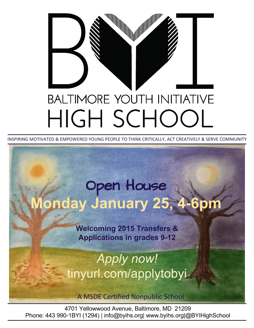 Baltimore Youth Initiative High School for Your BEST Choice DC Brand 99