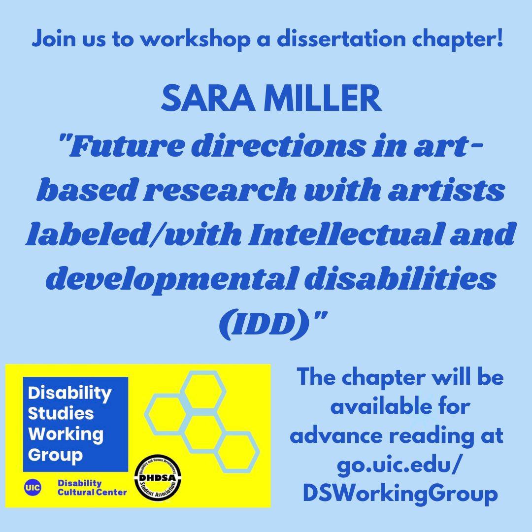 Sara Miller "Future directions in artbased research with artists