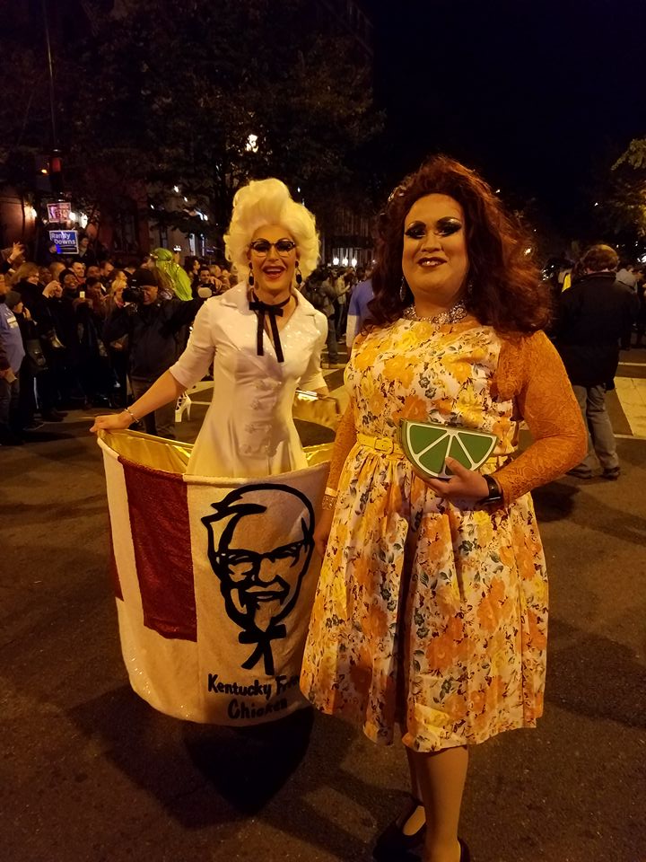 Marching Band performs 17th Street High Heel Race DCs Different
