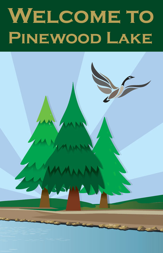 Pinewood Lake banners DC Grrl