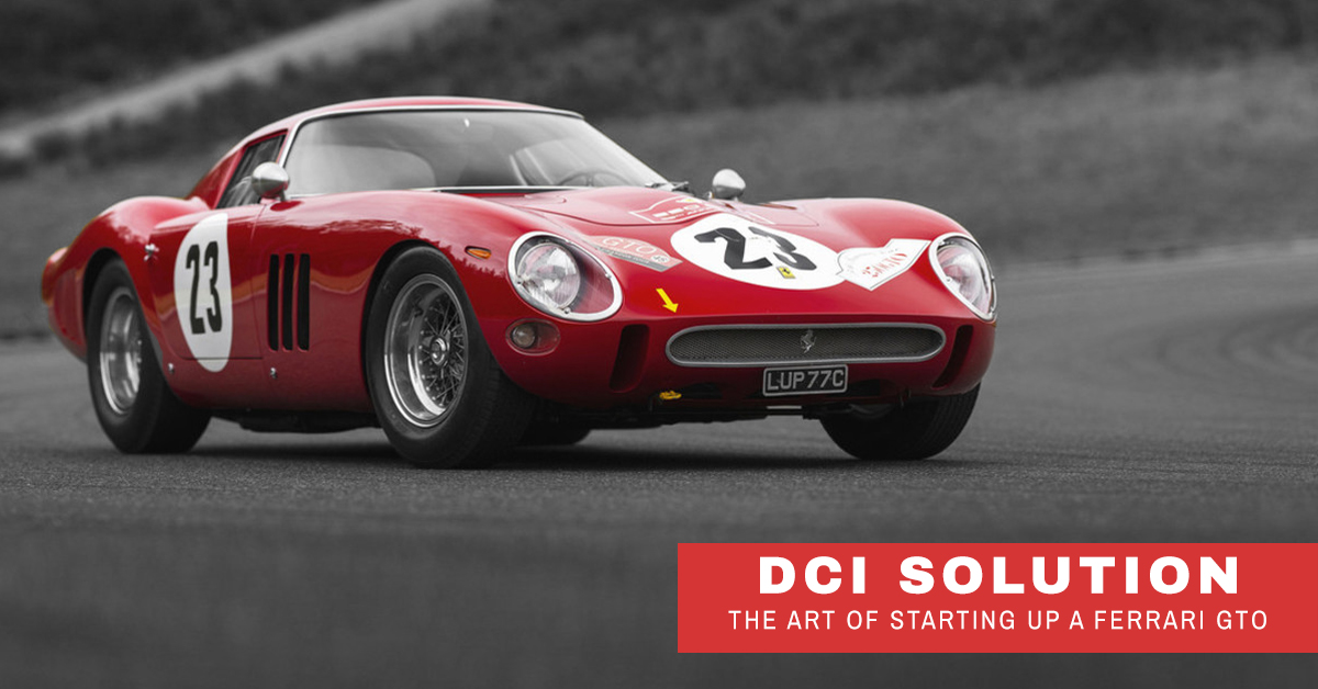 Ferrari Friday The Art of Starting Up a Ferrari GTO DCI Solution
