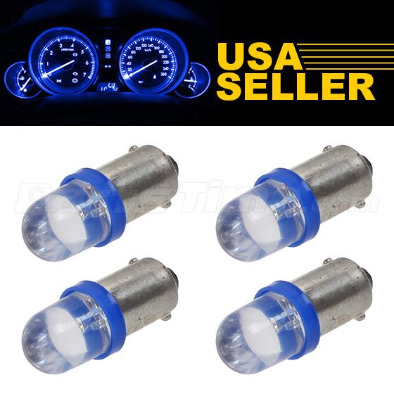 4pc Ba9s 1895 Blue LED Bulb Instrument Cluster Dash Light Indicator for