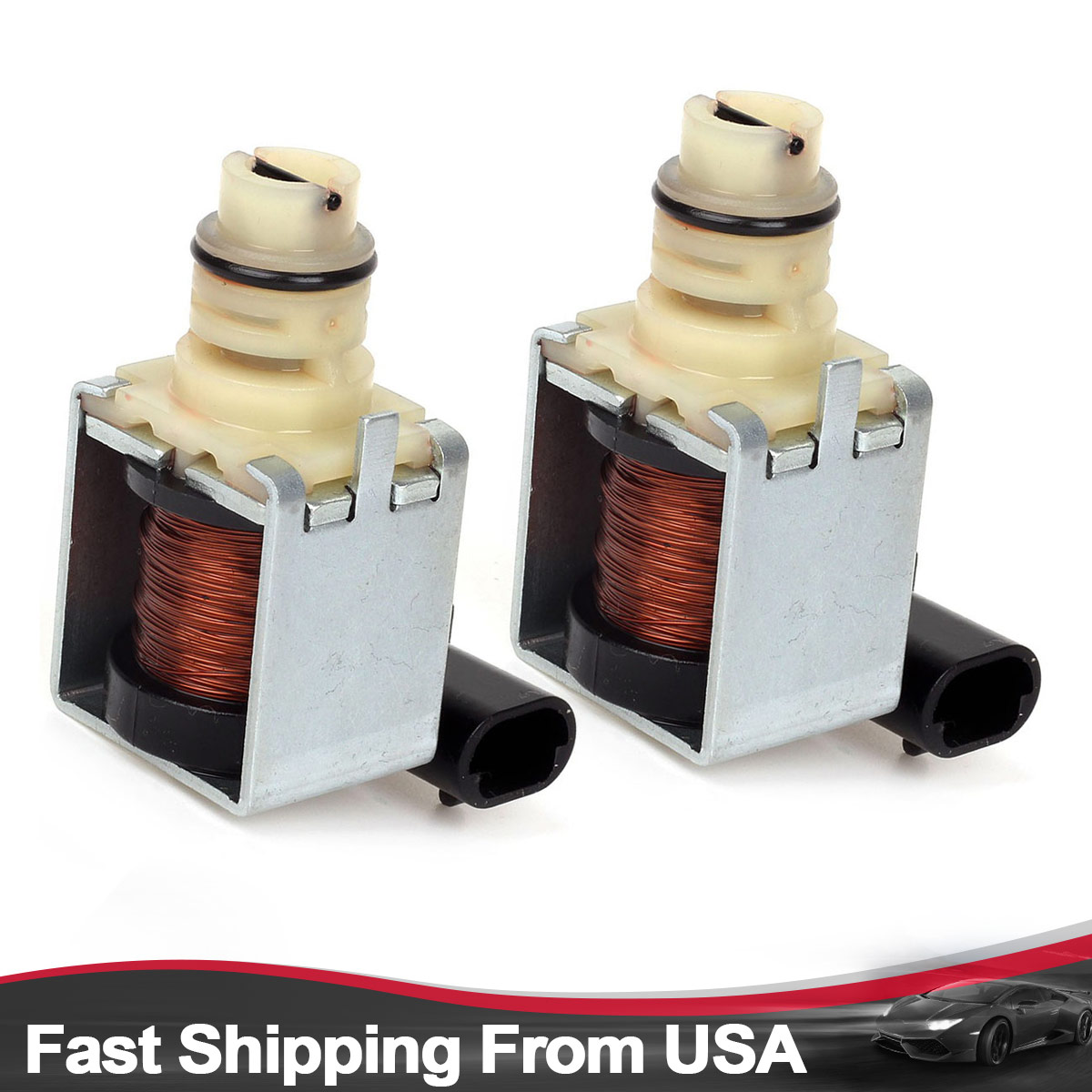 Transmission 12 & 34 Shift Solenoid For Chevrolet Impala 4T65E 2Pcs
