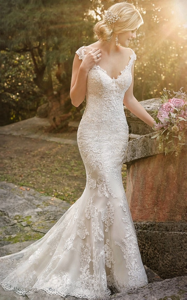 Sweetheart, Lace and 2016 Wedding Dress M2117