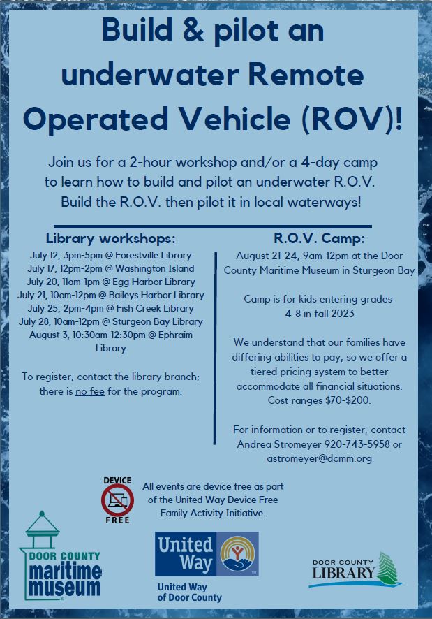 Summer Library Collaborative Door County Maritime Museum