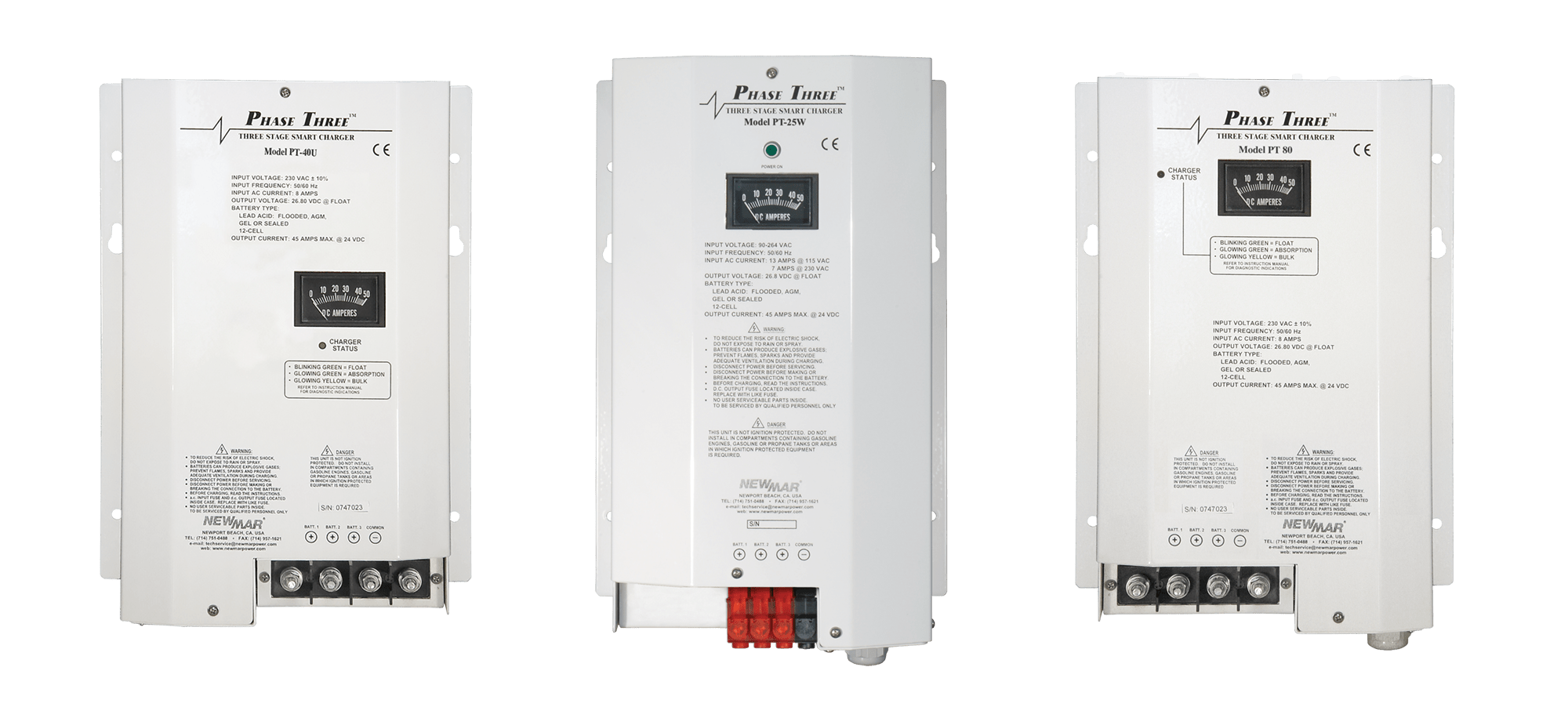 Marine Battery Chargers 12V DC 7 80 Amps Newmar DC Power Onboard