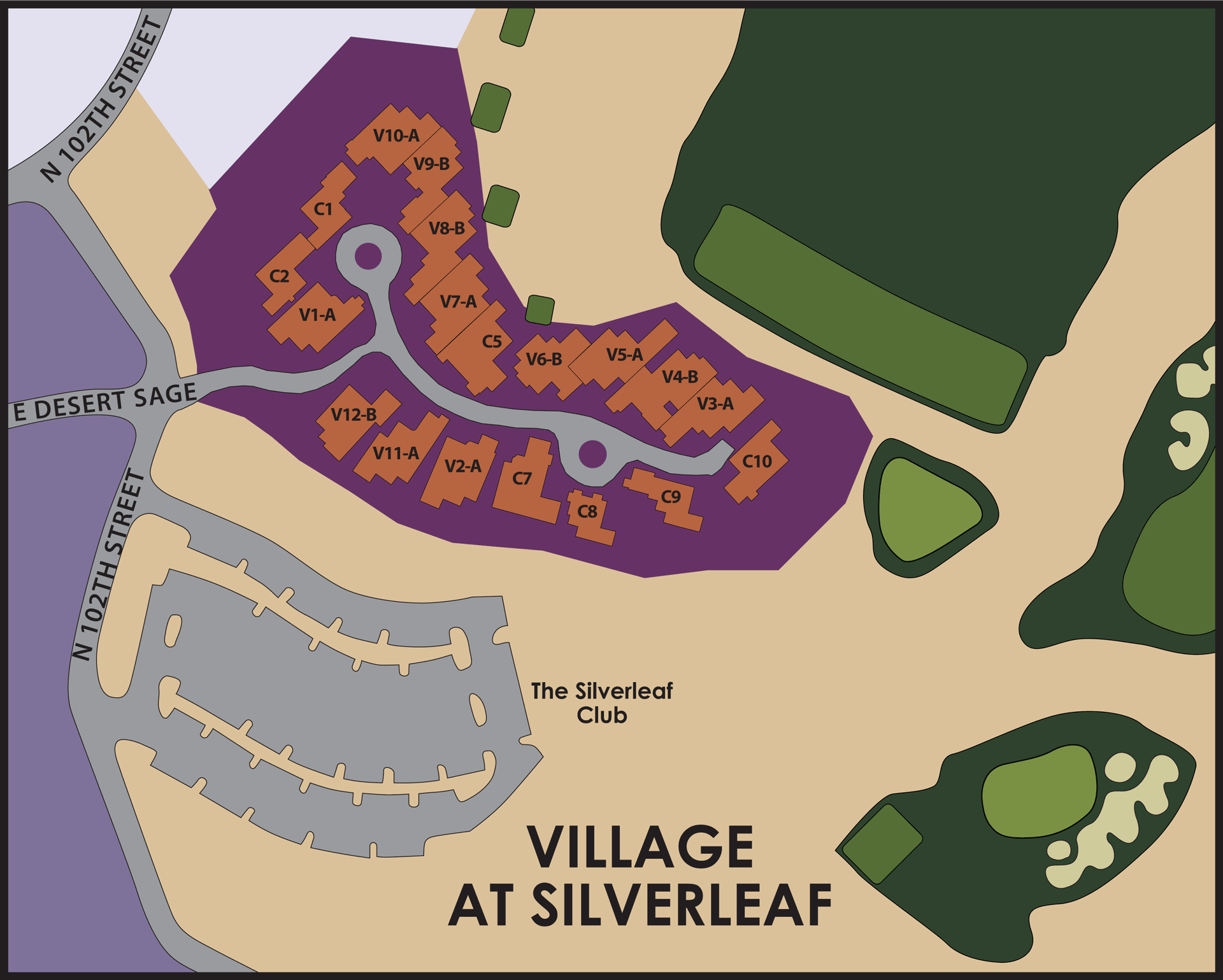 Village at Silverleaf map DC Ranch Homes