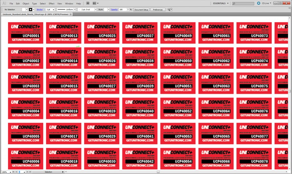 Sequential Printing it's always by the numbers.